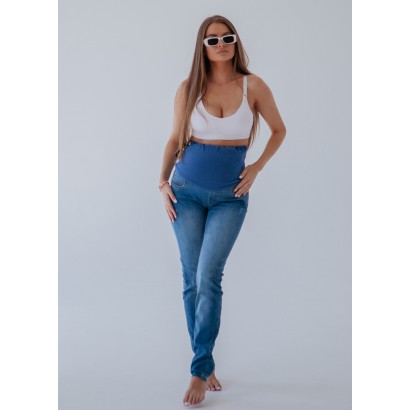 Зручні джинси для вагітних Голубі